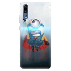 Silikónové puzdro iSaprio - Mimons Superman 02 - Huawei P20 vyobraziť
