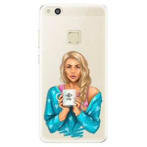 Silikónové puzdro iSaprio - Coffe Now - Blond - Huawei P10 Lite vyobraziť