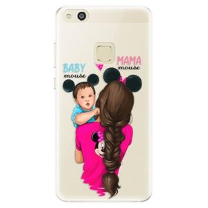 Silikónové puzdro iSaprio - Mama Mouse Brunette and Boy - Huawei P10 Lite vyobraziť