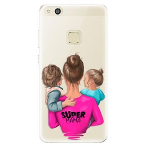 Silikónové puzdro iSaprio - Super Mama - Boy and Girl - Huawei P10 Lite vyobraziť