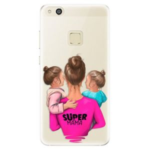Silikónové puzdro iSaprio - Super Mama - Two Girls - Huawei P10 Lite vyobraziť