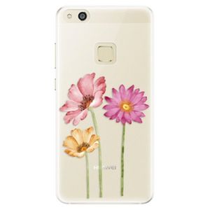 Silikónové puzdro iSaprio - Three Flowers - Huawei P10 Lite vyobraziť