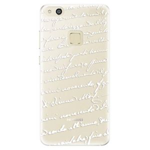 Silikónové puzdro iSaprio - Handwriting 01 - white - Huawei P10 Lite vyobraziť