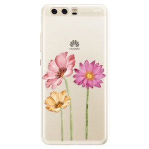 Silikónové puzdro iSaprio - Three Flowers - Huawei P10 vyobraziť