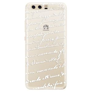 Silikónové puzdro iSaprio - Handwriting 01 - white - Huawei P10 vyobraziť