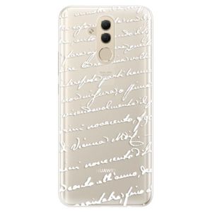 Silikónové puzdro iSaprio - Handwriting 01 - white - Huawei Mate 20 Lite vyobraziť