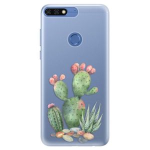 Silikónové puzdro iSaprio - Cacti 01 - Huawei Honor 7C vyobraziť