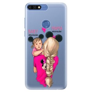 Silikónové puzdro iSaprio - Mama Mouse Blond and Girl - Huawei Honor 7C vyobraziť
