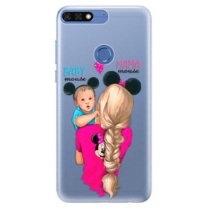 Silikónové puzdro iSaprio - Mama Mouse Blonde and Boy - Huawei Honor 7C vyobraziť