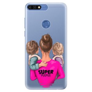 Silikónové puzdro iSaprio - Super Mama - Two Boys - Huawei Honor 7C vyobraziť