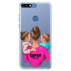 Silikónové puzdro iSaprio - Super Mama - Two Girls - Huawei Honor 7C vyobraziť