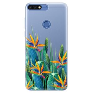 Silikónové puzdro iSaprio - Exotic Flowers - Huawei Honor 7C vyobraziť