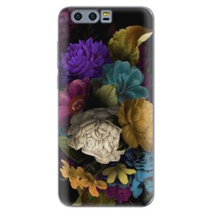 Silikónové puzdro iSaprio - Dark Flowers - Huawei Honor 9 vyobraziť