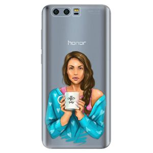 Silikónové puzdro iSaprio - Coffe Now - Brunette - Huawei Honor 9 vyobraziť