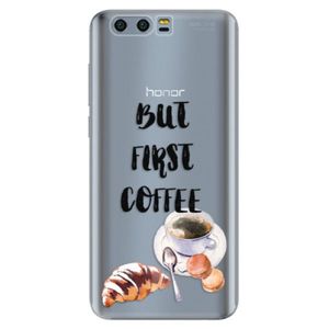 Silikónové puzdro iSaprio - First Coffee - Huawei Honor 9 vyobraziť
