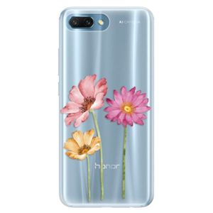Silikónové puzdro iSaprio - Three Flowers - Huawei Honor 10 vyobraziť