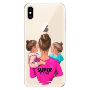 Silikónové puzdro iSaprio - Super Mama - Two Girls - iPhone XS Max vyobraziť