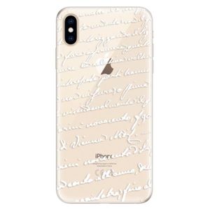 Silikónové puzdro iSaprio - Handwriting 01 - white - iPhone XS Max vyobraziť