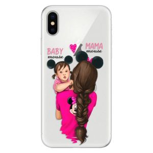Silikónové puzdro iSaprio - Mama Mouse Brunette and Girl - iPhone X vyobraziť