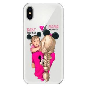Silikónové puzdro iSaprio - Mama Mouse Blond and Girl - iPhone X vyobraziť