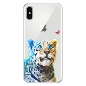 Silikónové puzdro iSaprio - Leopard With Butterfly - iPhone X vyobraziť