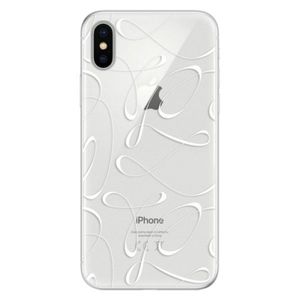 Silikónové puzdro iSaprio - Fancy - white - iPhone X vyobraziť