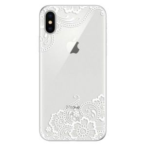 Silikónové puzdro iSaprio - White Lace 02 - iPhone X vyobraziť