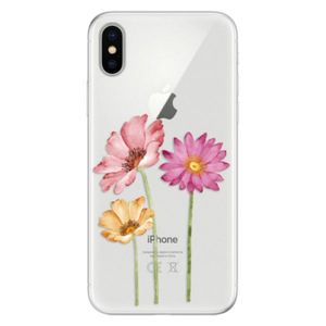 Silikónové puzdro iSaprio - Three Flowers - iPhone X vyobraziť
