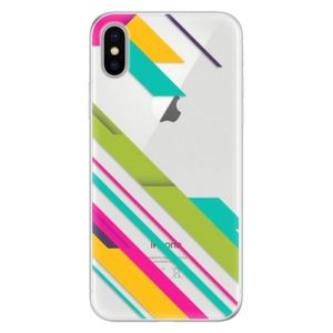 Silikónové puzdro iSaprio - Color Stripes 03 - iPhone X vyobraziť