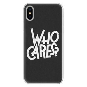 Silikónové puzdro iSaprio - Who Cares - iPhone X vyobraziť