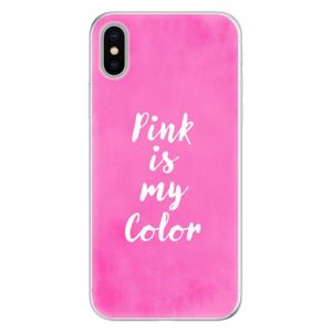Silikónové puzdro iSaprio - Pink is my color - iPhone X vyobraziť
