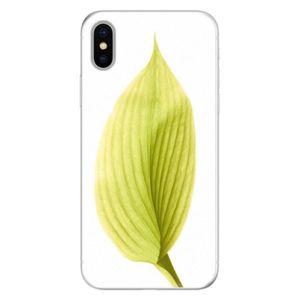 Silikónové puzdro iSaprio - Green Leaf - iPhone X vyobraziť