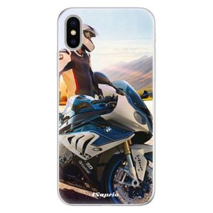 Silikónové puzdro iSaprio - Motorcycle 10 - iPhone X vyobraziť