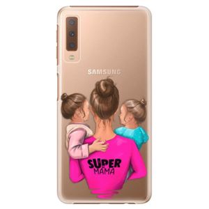 Plastové puzdro iSaprio - Super Mama - Two Girls - Samsung Galaxy A7 (2018) vyobraziť