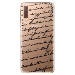 Plastové puzdro iSaprio - Handwriting 01 - black - Samsung Galaxy A7 (2018) vyobraziť