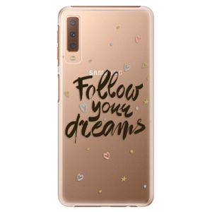 Plastové puzdro iSaprio - Follow Your Dreams - black - Samsung Galaxy A7 (2018) vyobraziť