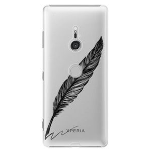 Plastové puzdro iSaprio - Writing By Feather - black - Sony Xperia XZ3 vyobraziť