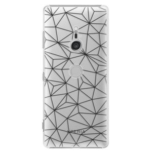 Plastové puzdro iSaprio - Abstract Triangles 03 - black - Sony Xperia XZ3 vyobraziť