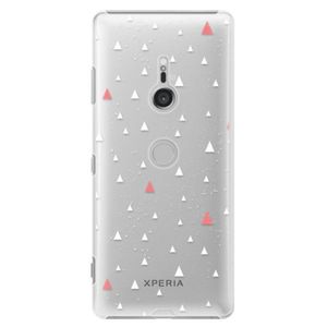 Plastové puzdro iSaprio - Abstract Triangles 02 - white - Sony Xperia XZ3 vyobraziť