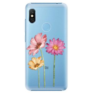 Plastové puzdro iSaprio - Three Flowers - Xiaomi Redmi Note 6 Pro vyobraziť