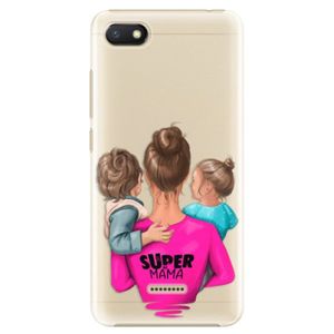 Plastové puzdro iSaprio - Super Mama - Boy and Girl - Xiaomi Redmi 6A vyobraziť