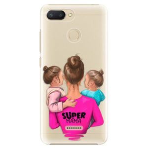 Plastové puzdro iSaprio - Super Mama - Two Girls - Xiaomi Redmi 6 vyobraziť