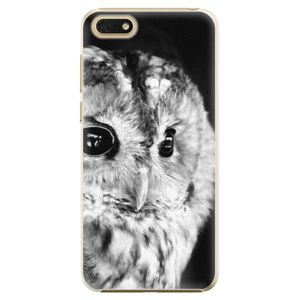 Plastové puzdro iSaprio - BW Owl - Huawei Honor 7S vyobraziť