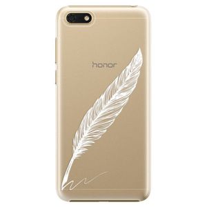 Plastové puzdro iSaprio - Writing By Feather - white - Huawei Honor 7S vyobraziť