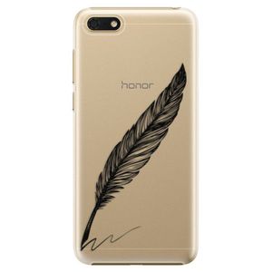 Plastové puzdro iSaprio - Writing By Feather - black - Huawei Honor 7S vyobraziť