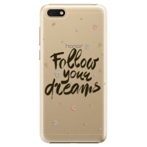Plastové puzdro iSaprio - Follow Your Dreams - black - Huawei Honor 7S vyobraziť