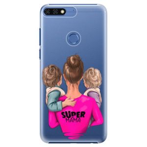 Plastové puzdro iSaprio - Super Mama - Two Boys - Huawei Honor 7C vyobraziť
