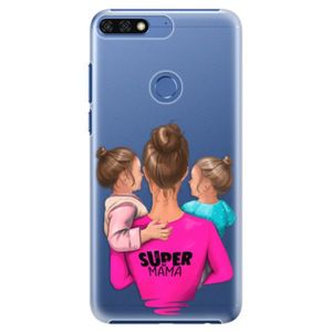Plastové puzdro iSaprio - Super Mama - Two Girls - Huawei Honor 7C vyobraziť