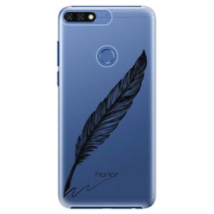 Plastové puzdro iSaprio - Writing By Feather - black - Huawei Honor 7C vyobraziť