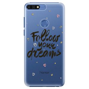 Plastové puzdro iSaprio - Follow Your Dreams - black - Huawei Honor 7C vyobraziť